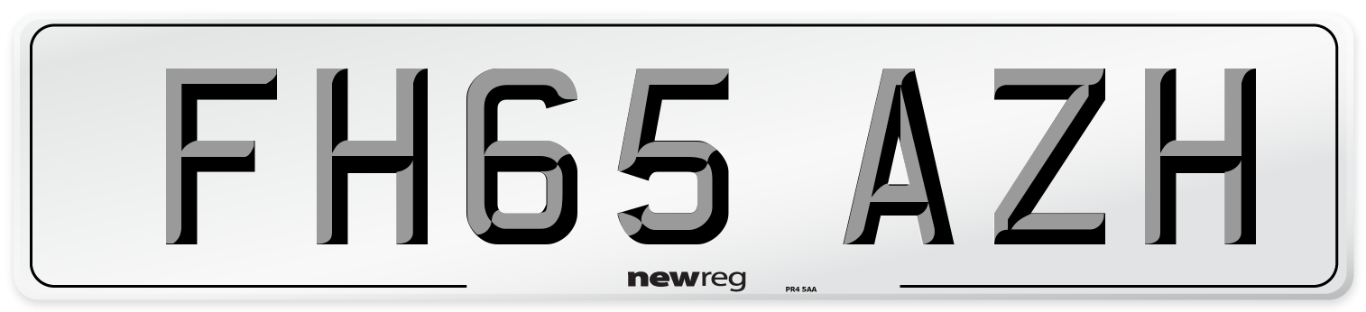 FH65 AZH Number Plate from New Reg